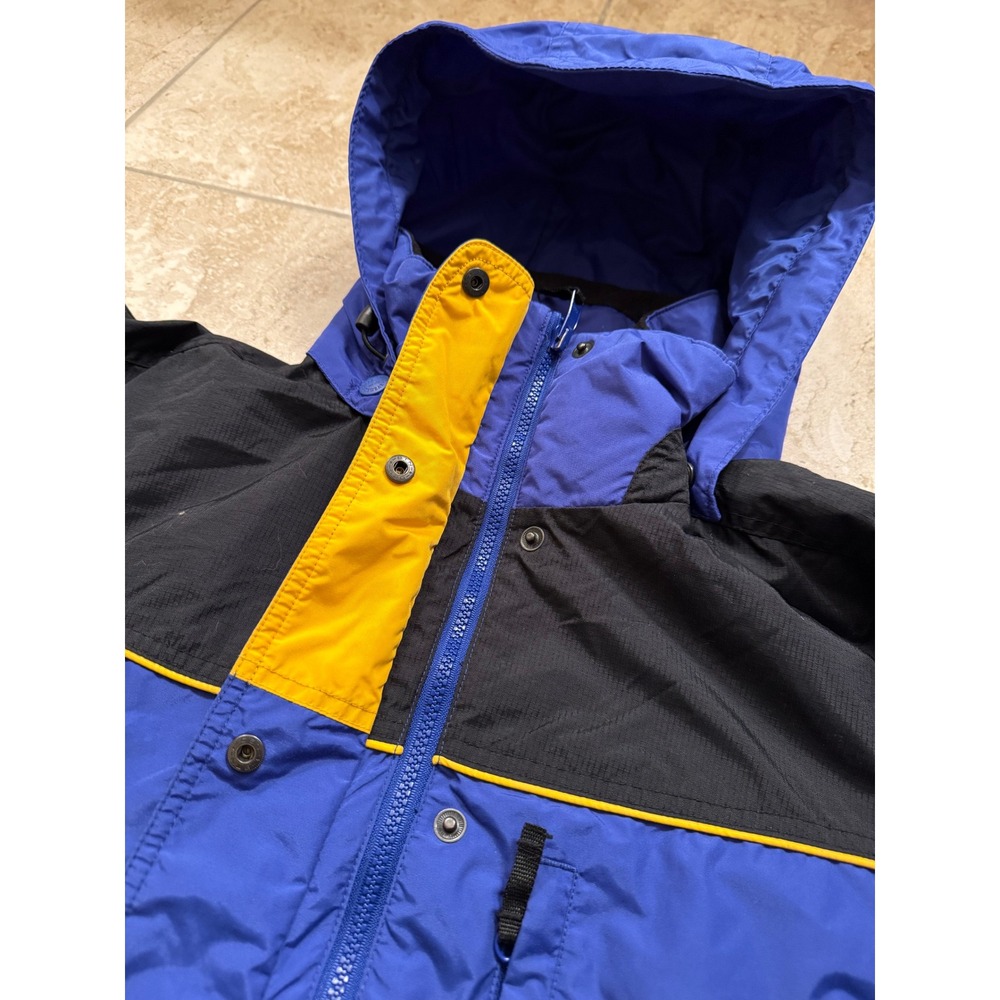 Columbia Sportswear Mens Blue Black Colorblock Hooded Outdoor Jacket - Picture 3 of 9